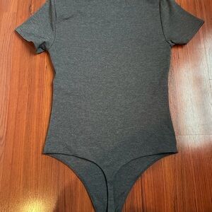 Gray One Piece Bodysuit
